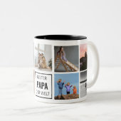Bester Papa der Welt Fototasse ツートーンマグカップ (正面右)