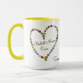 Bestestのお母さんのパーソナライズな名前- マグカップ (左)