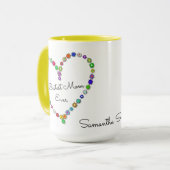 Bestestのお母さんのパーソナライズな名前- マグカップ (正面左)