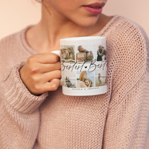 Bestest Bestieの友人Keepsake写真コラージュ コーヒーマグカップ