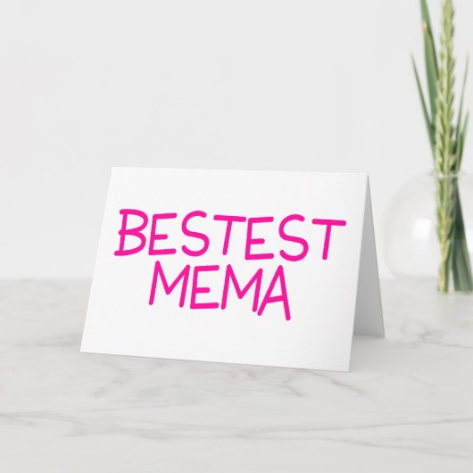 Bestest Mema カード (正面)