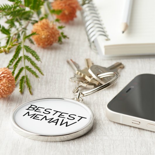 Bestest Memaw キーホルダー (側面)