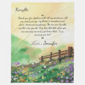 Bestfriend with カスタム Message (FL-B1)の毛布 フリースブランケット (正面)