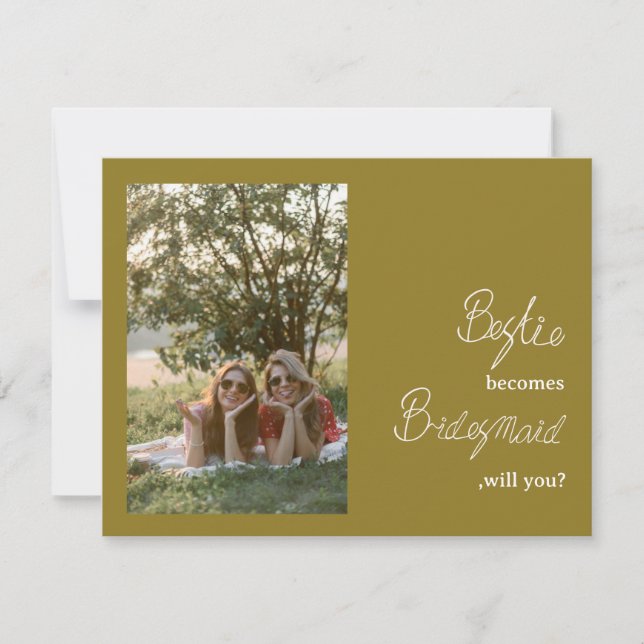 BestieがBridesmaidの提案写真になる (正面)