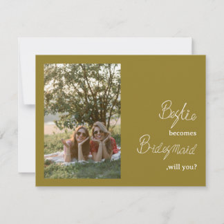 BestieがBridesmaidの提案写真になる