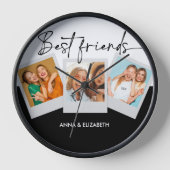 BESTIEギフトパーソナライズされたBFF誕生日写真かわいい 壁時計 (正面)
