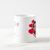 Bestie定義ハートフォトフ最高のォントフォーエバー コーヒーマグカップ (中央)