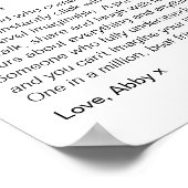 Bestie定義ポスターフレンド最高のギフト ポスター (角)