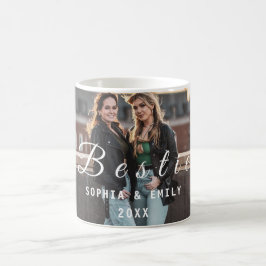 Bestie Collage Mug – Custom Photos, Names & Year コーヒーマグカップ