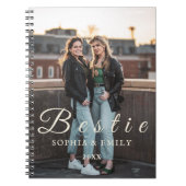 Bestie Collage Spiral Photo Notebook – Custom ノートブック (正面)