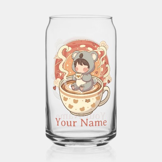  Bestie Friendship Chibi Koala Gift Mug ガラス缶 (正面)