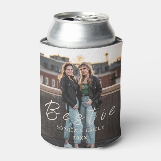 Bestie Photo Collage Can Cooler – Custom Name 缶クーラー (缶正面)