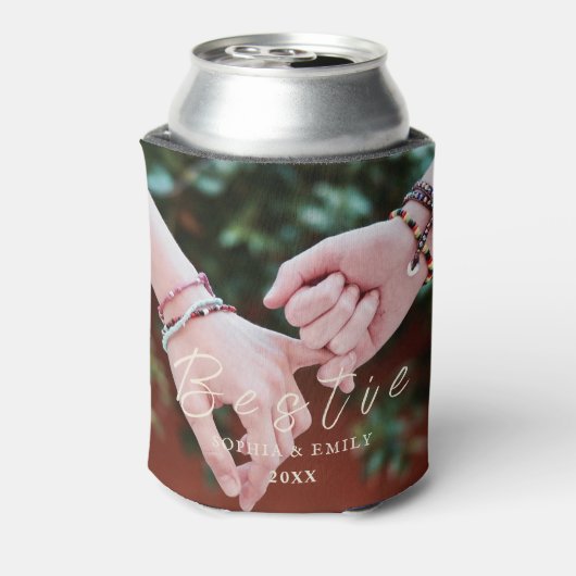 Bestie Photo Collage Can Cooler – Custom Name  缶クーラー (缶裏面)
