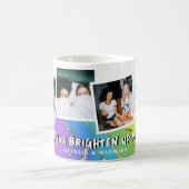 Bestie 'You Brighten Up My Life' Rainbow写真 コーヒーマグカップ (中央)
