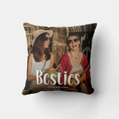 BESTIESのかわいいパーソナライズされたBFFギフト クッション (裏面)