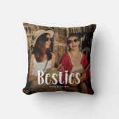 BESTIESのかわいいパーソナライズされたBFFギフト クッション (正面)