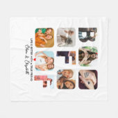 BestiesカスタムフォトコラージュBFFギフトカワイイユニーク フリースブランケット (正面(横))