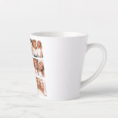 Bestiesギフト写真コラージュフレンズBFF カフェラテマグ (右)