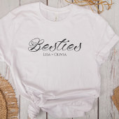 Bestiesスクリプト名前をカスタムする最高のフレンド Tシャツ