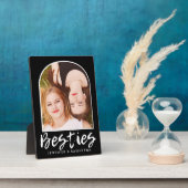 Bestiesフォトアーチ写真フレーム白黒 フォトプラーク (側面)