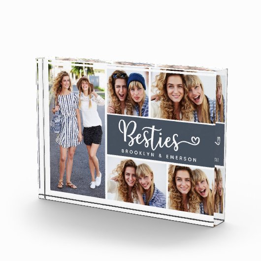 Bestiesフォトコラージュ最高のの友人 フォトブロック (右)