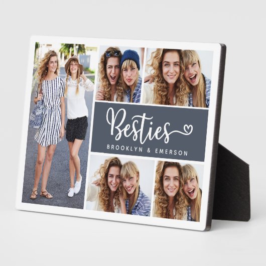 Bestiesフォトコラージュ最高のの友人 フォトプラーク (側面)