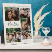 Bestiesフォトコラージュ最高のフレンドフレンドフレンドシップ引用文 フォトプラーク (側面)