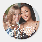 Bestiesマグネット最高のfor Friends BFFフォトマグネット マグネット (正面)