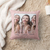 BESTIESモダンバラ金ゴールドグリッターフォトワード クッション (ブランケット)