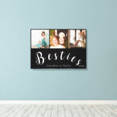Bestiesモダンフォトコラージュ – カスタム Canvas Print キャンバスプリント (インサイチュ (ウッドフロア))