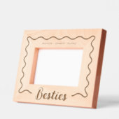 Besties最高の Friends Wavyレ縁どーザー レーザー彫刻フレーム (左)