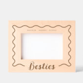 Besties最高の Friends Wavyレ縁どーザー レーザー彫刻フレーム (正面)