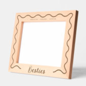 Besties最高の Friends Wavyレ縁どーザー レーザー彫刻フレーム (左)