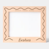 Besties最高の Friends Wavyレ縁どーザー レーザー彫刻フレーム (正面)