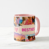 BESTIES! オーナメント名入りギフト マグカップ (正面右)