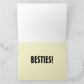 BESTIES フレンドシップ グリーティングカード (内部)
