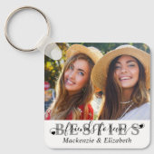 BESTIES モダン Friends Forever Chic Script 2写真 キーホルダー (正面)