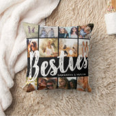 BESTIES、写真のコラージュと名前 | BFF クッション (ブランケット)