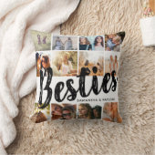 BESTIES、写真のコラージュと名前 | BFF クッション (ブランケット)