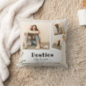 BESTIES、写真のコラージュと名前 | BFF クッション (ブランケット)
