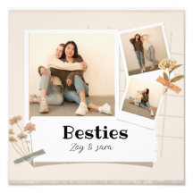 BESTIES、写真のコラージュと名前 | BFF