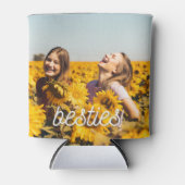 Besties 最高の Friend Friendship写真 缶クーラー (正面)