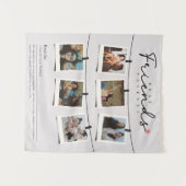 Besties 最高の Friendsギフトパーソナライズされた写真 タペストリー (正面(横))