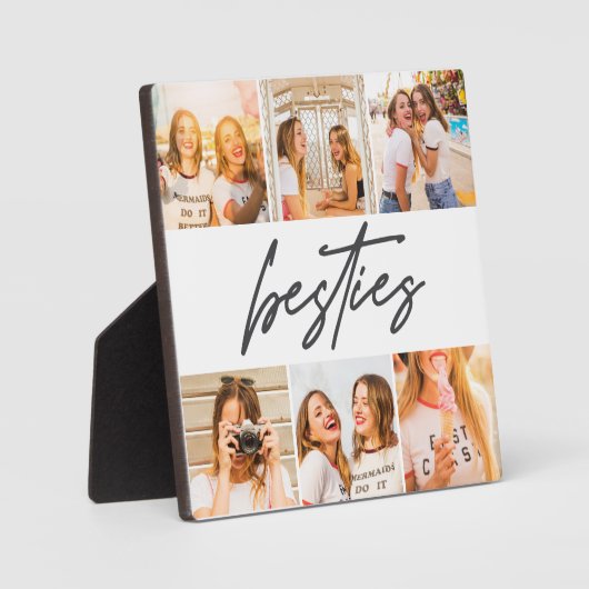 Besties 最高の Friends写真コラージュのプラーク フォトプラーク (正面)