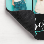 Besties 最高の Friends 3つの写真パーソナライズされた名 マウスパッド (コーナー)