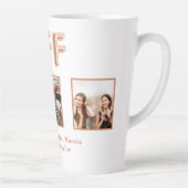 Besties 最高の friends forever写真名バラ金ゴールド カフェラテマグ (右)