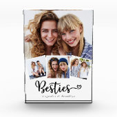 Besties 4 Photo Collage 最高の Friend's フォトブロック (正面)