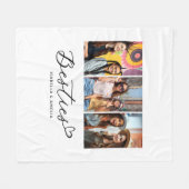 Besties BBFフォトコラージスクリプトハート フリースブランケット (正面(横))