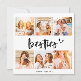 Besties Best Friends Photo Collage カード