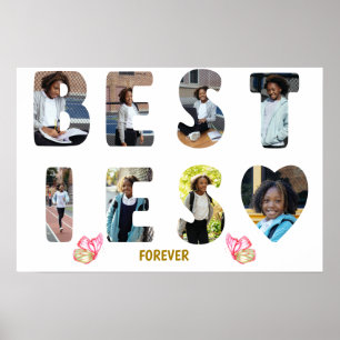 Besties BFF Friends Forever 8 Photo Image ポスター